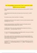 fmc knowledge assessment Test&vert; questions with 100&percnt; Correct Answers