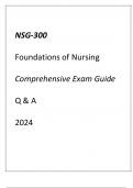 (GCU) NSG-300 FOUNDATIONS OF NURSING COMPREHENSIVE EXAM GUIDE Q & A 2024