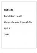 (GCU) NSG-440 POPULATION HEALTH COMPREHENSIVE EXAM GUIDE Q & A 2024.