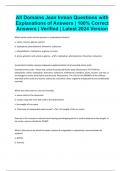 All Domains Jean Inman Questions with Explanations of Answers &vert; 100&percnt; Correct Answers &vert; Verified &vert; Latest 2024 Version