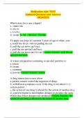 Medication Aide TEST Questions and Answers for 2024&sol;2025&comma; 100 Verified Answers and A graded&excl;&excl;