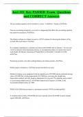 Acct 211 Key PASSED Exam Questions  and CORRECT Answers