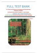 FULL TEST BANK For Theory and Practice of Counseling and Psychotherapy, Enhanced 10 Edition,  by Gerald Corey (Author) Graded A+  Latest Update.  