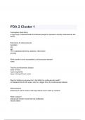 PDA 2 Cluster 1 Exam Questions and Answers latest 2024( A+ GRADED 100% VERIFIED).