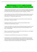 AMLS Pretest v 1&period;11 &vert; 100&percnt; Correct Answers &vert; Verified &vert; Latest 2024 Version