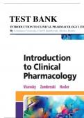 Test Bank - Introduction to Clinical Pharmacology 11th Edition(Visovsky, 2024 ) Chapter 1-20|All chapters
