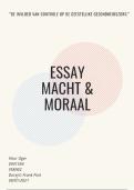 Essay macht & Moraal