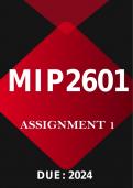 MIP2601 Assignment 1 2024
