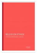 samenvatting beleid & ethiek, 3de bachelor orthopedagogie HoGent