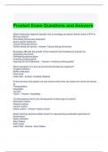 Prostart Exam Questions and Answers (Graded A)