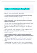ProStart 1 Final Exam Study Guide latest updated