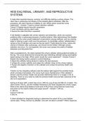 HESI EAQ RENAL&comma; URINARY&comma; AND REPRODUCTIVE SYSTEMS