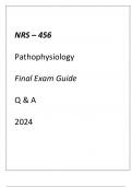 (GCU) NRS-455 PATHOPHYSIOLOGY FINAL EXAM GUIDE Q & A 2024.