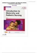 Test Bank for Introduction to Maternity and Pediatric Nursing 7edition by Gloria Leifer | Chapter 1-34 | Complete Guide A+