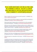 WGU D050 HISTORY OF HEALTHCARE  IN AMERICA FINAL EXAM LATEST  2023-2024 REAL EXAM 250 QUESTIONS  AND CORRECT ANSWERS&vert;AGRADE
