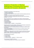 Radiation Protection in Medical Radiography Comprehensive Exam || Questions & Answers (Graded A)