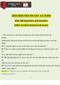 2024 NGN HESI RN EXIT V1 EXAM QUESTIONS AND ANSWERS, 100% VERIFIED NEWEST VERSION.
