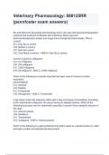 Veterinary Pharmacology_ 088125RR (pennfoster exam answers).