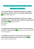 ATI Pharmacology Proctored Retake 4 Exam Questions with complete solutions