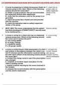 ATI COMPREHENSIVE EXAM BANK WITH ACCURATE SOLUTIONS 100&percnt; VERIFIED &lpar;400 Questions&rpar;&period;