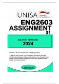 ENG2603 ASSIGNMENT 01 DUE 10 MAY 2024...