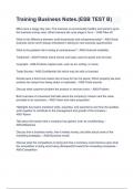 Training Business Notes&period;&lpar;ESB TEST B&rpar;