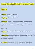 Anatomy Physiology The Unity of Form and Function Chapter 1 Qs& As 2024&sol;2025