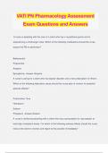 VATI PN Pharmacology Assessment Exam Questions and Answers