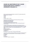 OSCM 303 MIDTERM STUDY GUIDE QUESTIONS WITH CORRECT ANSWERS GRADED A+