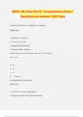 ABSA: 4th Class Part B - Comprehensive Exam 1 Questions and Answers 100% Pass