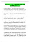 HIUS 221 TOP Exam Questions And  CORRECT Answers