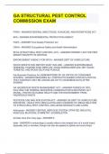 GA STRUCTURAL PEST CONTROL COMMISSION EXAM 