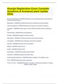 Georgia Registration Exam Complete Questions & Answers&lpar;Latest Update 2024&rpar;