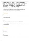 NRNP 6665-O1 WEEK 11 FINAL EXAM COMPLETE QUESTIONS AND ANSWERS VERIFIED ANSWERS CERTIFIED 100&percnt; GRADED A&plus; UPDATED 2024 