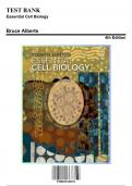Test Bank for Essential Cell Biology&comma; 4th Edition by Bruce Alberts&comma; 9780815345251&comma; Covering Chapters 1-20 &vert; Includes Rationales