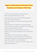 Apple Certified Support Essentials Exam Questions and Answers 100&percnt; Pass