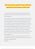 ATI Community Bundled Exams Questions and Answers 100&percnt; Verified and Updated