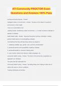 ATI Community PROCTOR Exam Questions and Answers 100&percnt; Pass