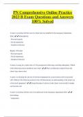 PN Comprehensive Online Practice  2023 B Exam Questions and Answers  100&percnt; Solved