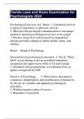 Florida Laws and Rules Examination for Psychologists