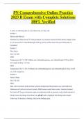 PN Comprehensive Online Practice  2023 B Exam with Complete Solutions  100&percnt; Verified
