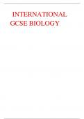 International GCSE biology
