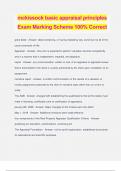 mckissock basic appraisal principles Exam Marking Scheme 100&percnt; Correct