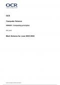 GCE Computer Science H046-01 Computing principles Mark Scheme for J