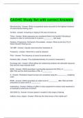 CAOHC Study Set with correct Answers| Graded A