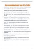 Basic accounting principles Exam 100&percnt; Verified 