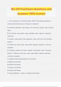 Bio 20 Final Exam Questions and Answers 100&percnt; Correct