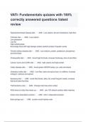 VATI- Fundamentals quizzes with 100&percnt; correctly answered questions latest review
