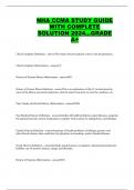 NHA CCMA STUDY GUIDE  WITH COMPLETE  SOLUTION 2024…GRADE  A+