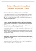 Business Information Systems Exam Questions With Verified Answers